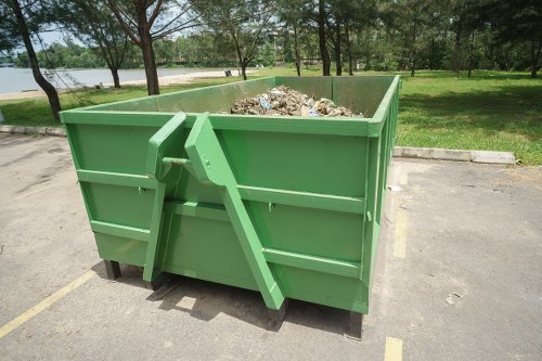 Recycling construction materials at facility