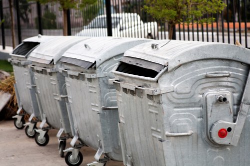 Skip container for waste management in Hayes